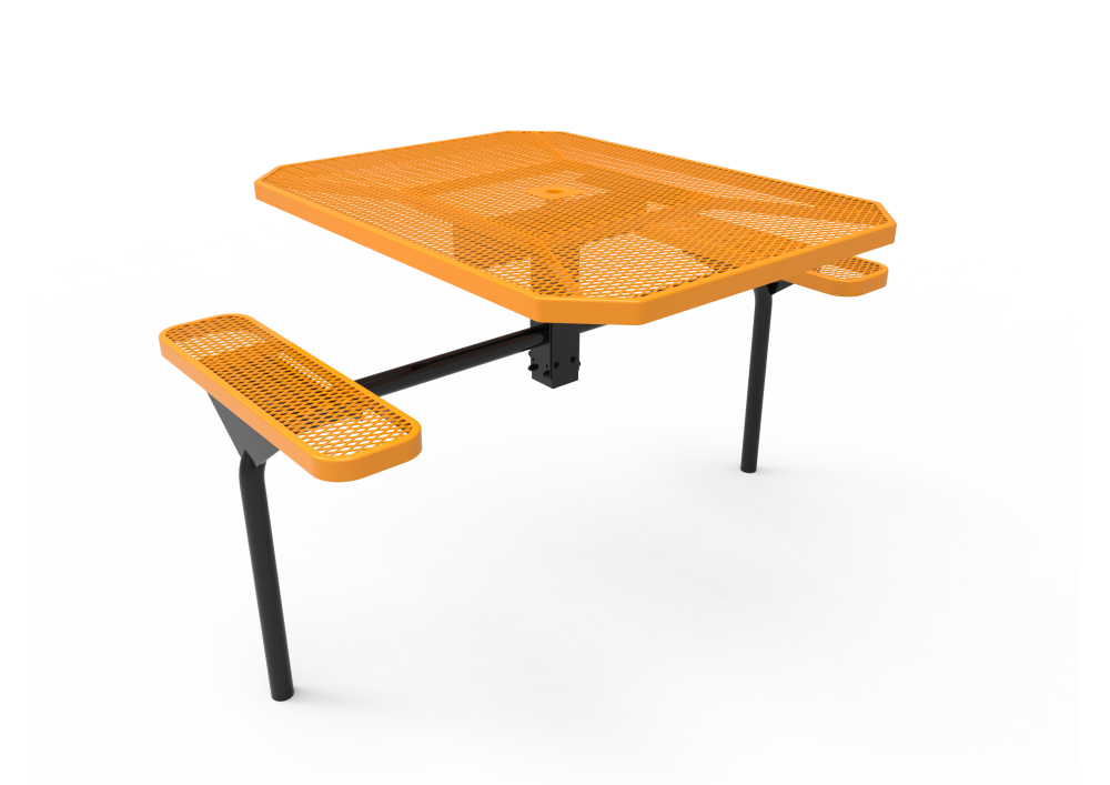 Octagon Nexus Pedestal Table with Diamond Pattern