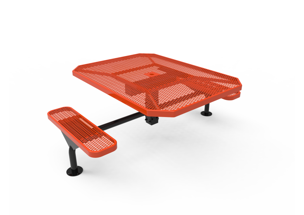 Octagon Nexus Pedestal Table with Diamond Pattern