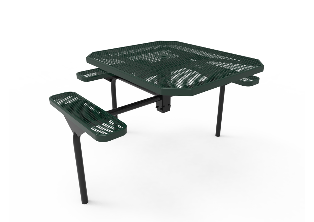 Octagon Nexus Pedestal Table with Diamond Pattern
