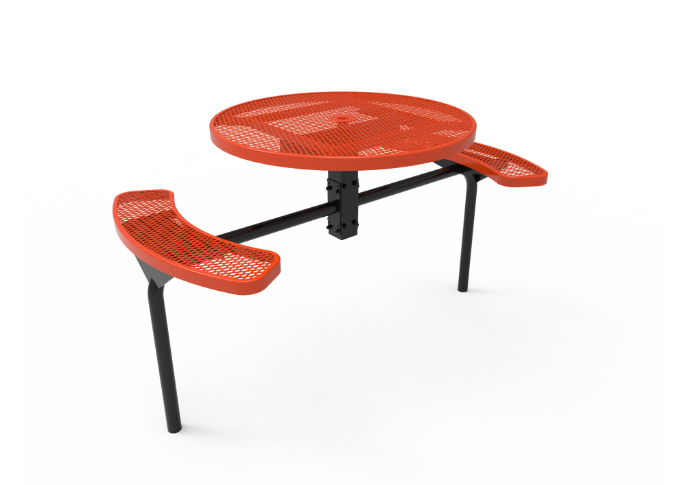 Round Nexus Pedestal Table with Diamond Pattern