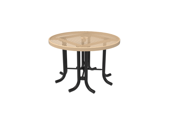 Diamond Pattern Round Patio Table