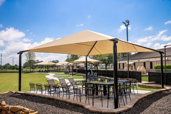 Freestanding Square Shade – Four Column