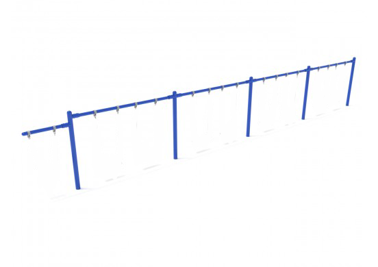 4 Bay 1 Cantilever - Frame Only with Hangers- No Swings