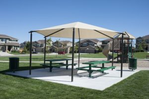 Freestanding Hexagon Shade