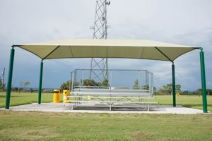 Freestanding Rectangular Shade – Four Column