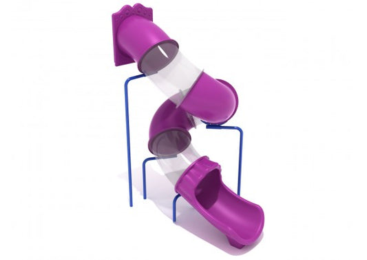 10 Foot Spiral Tube Slide Component - Slide and Supports
