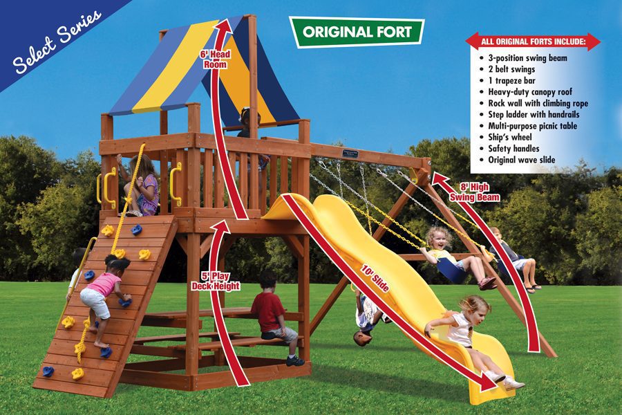 Original Fort Combo 2 Swing Set