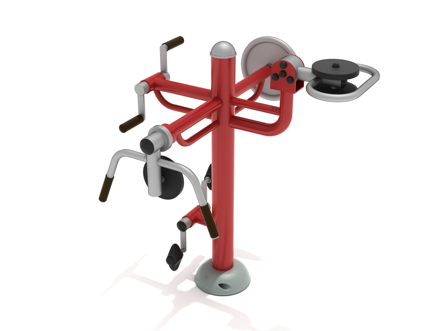 Accessible Quadruple Gym Station With Resistance