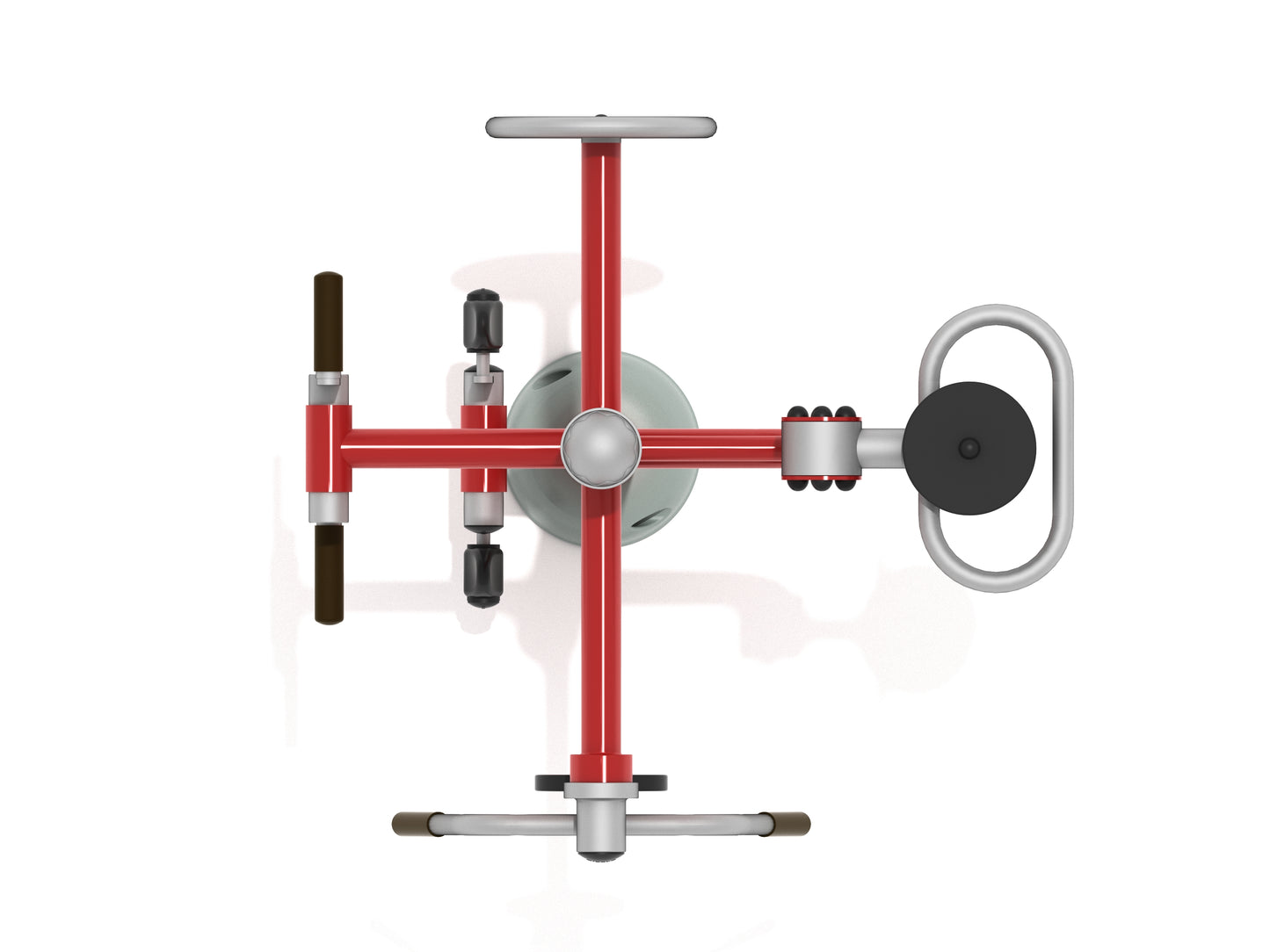 Accessible Quadruple Gym Station With Resistance