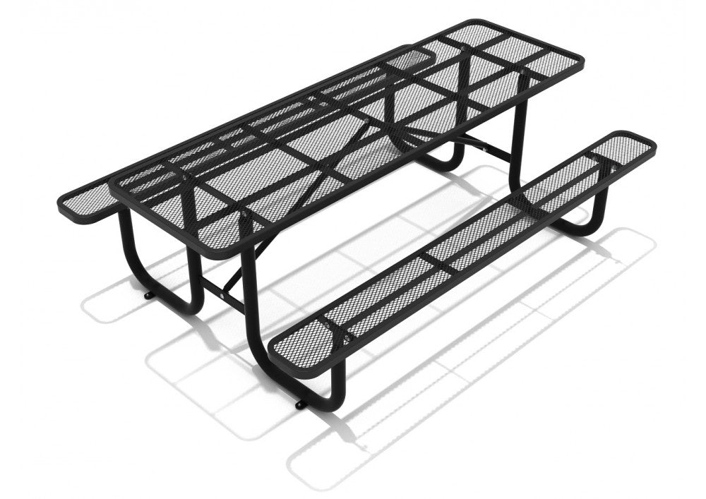 8 Foot Expanded Steel Picnic Table