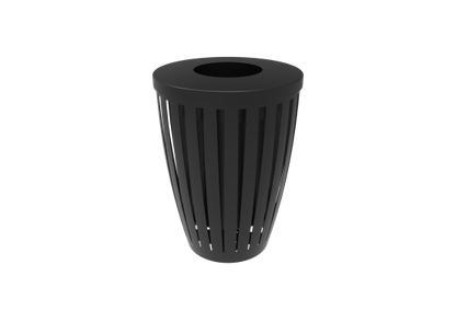 Downtown Trash Receptacle Tapered with Flattop