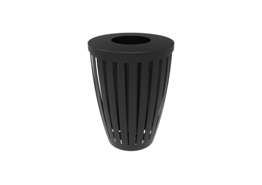 Downtown Trash Receptacle Tapered with Flattop