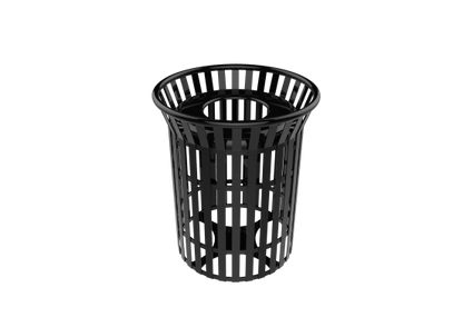 32 Gallon Skyline Trash Receptacle with Flared Top and Liner