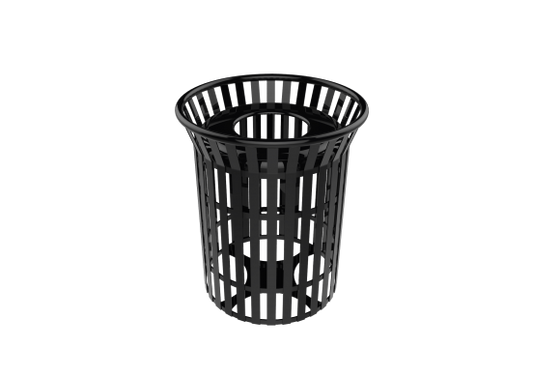 32 Gallon Skyline Trash Receptacle with Flared Top and Liner