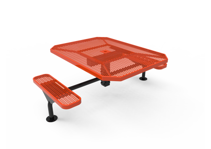 Octagon Nexus Pedestal Table with Diamond Pattern