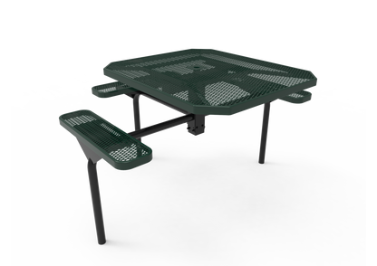 Octagon Nexus Pedestal Table with Diamond Pattern