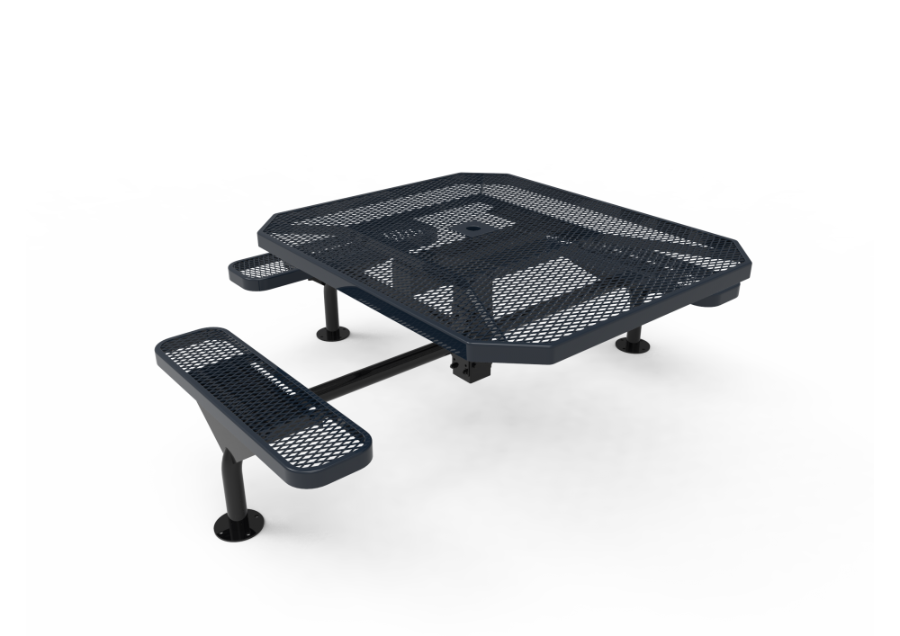 Octagon Nexus Pedestal Table with Diamond Pattern