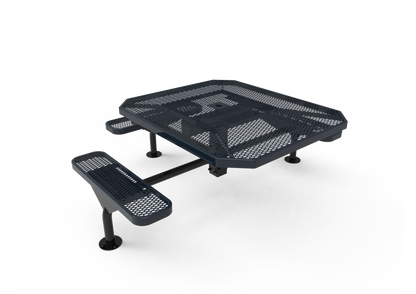 Octagon Nexus Pedestal Table with Diamond Pattern