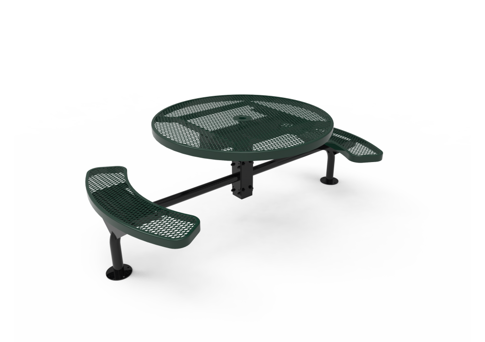 Round Nexus Pedestal Table with Diamond Pattern