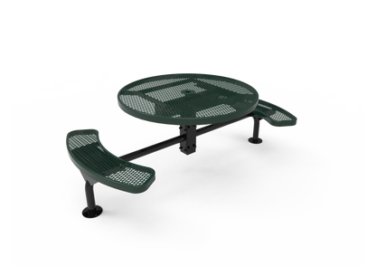 Round Nexus Pedestal Table with Diamond Pattern