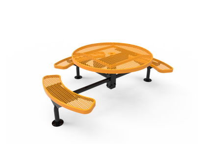 Round Nexus Pedestal Table with Diamond Pattern