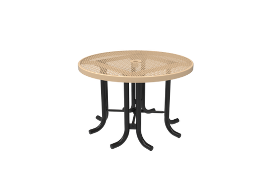 Diamond Pattern Round Patio Table