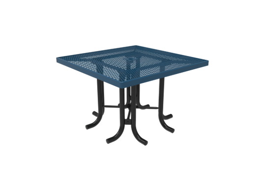 Diamond Pattern Square Patio Table