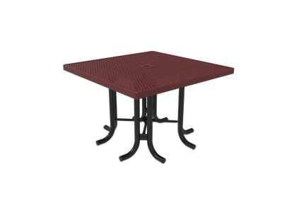 Perforated Steel Square Patio Table