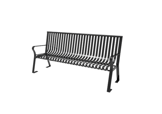 Downtown Bench with Back