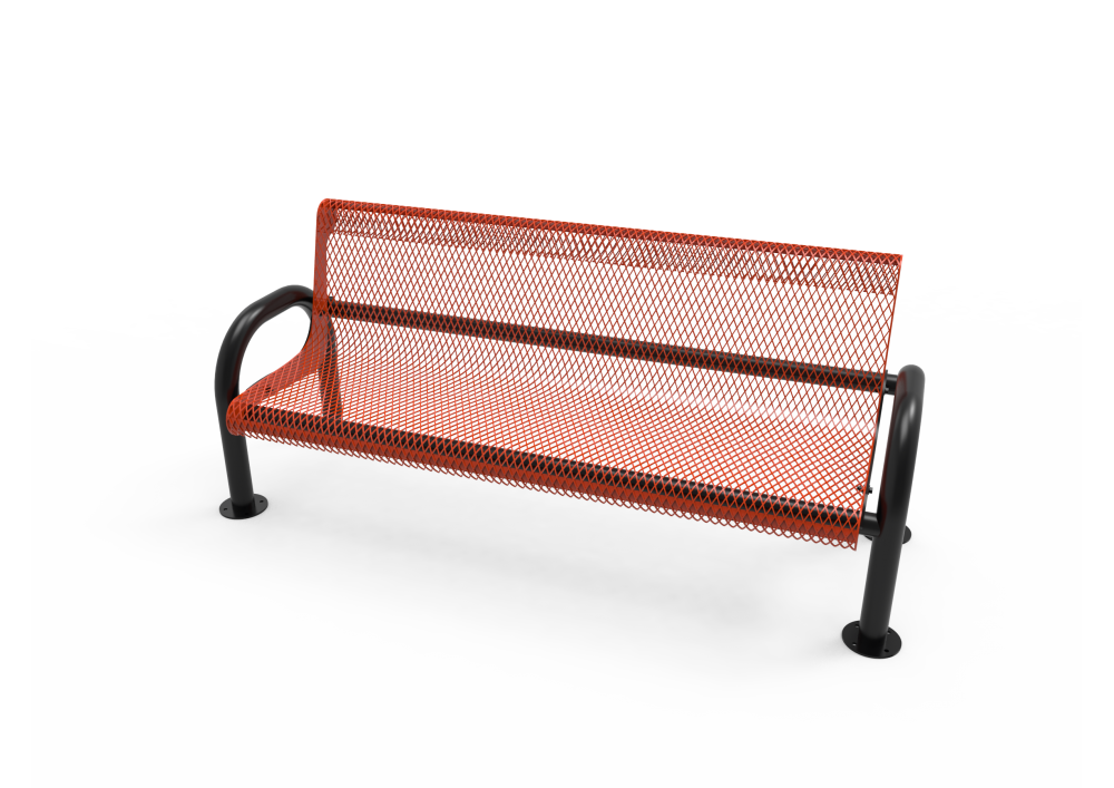 Diamond Pattern MOD Bench with Back