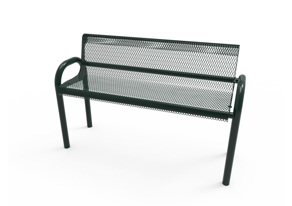 Diamond Pattern MOD Bench with Back