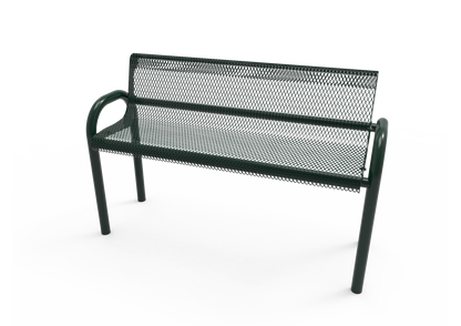 Diamond Pattern MOD Bench with Back