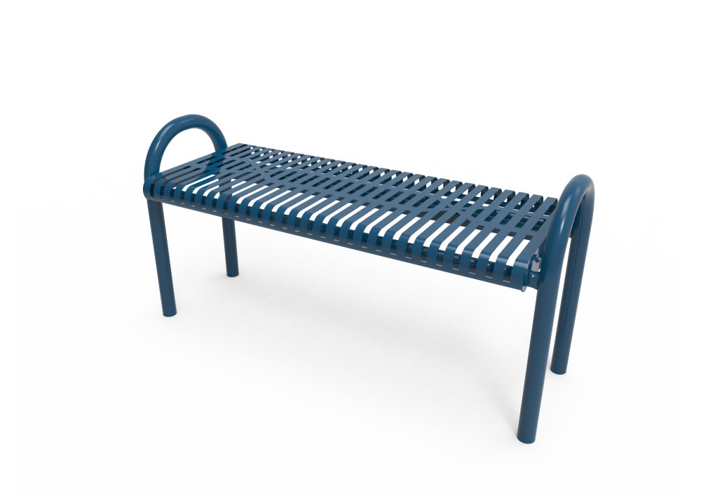 Slatted Steel MOD Bench without Back