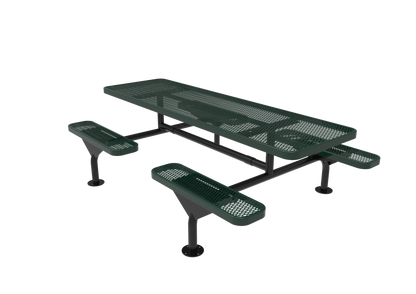 Rectangular Nexus Pedestal Table with Diamond Pattern