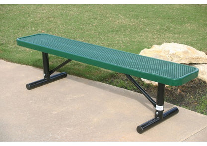 Perforated Steel Wide Seat Player's Bench without Back