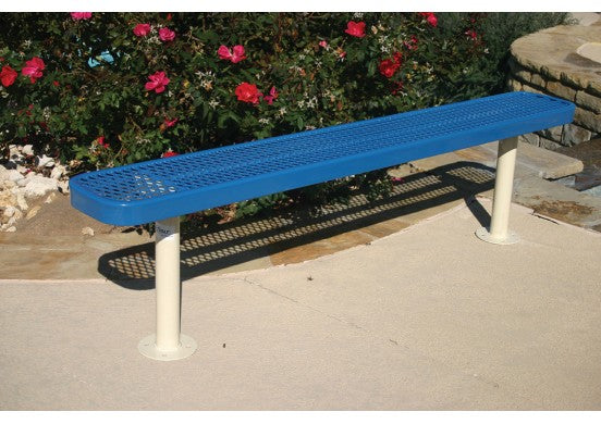 Diamond Pattern Traditional Rectangular Bench without Back