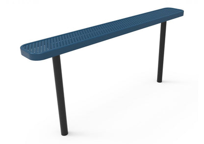 Perforated Steel Traditional Rectangular Bench without Back