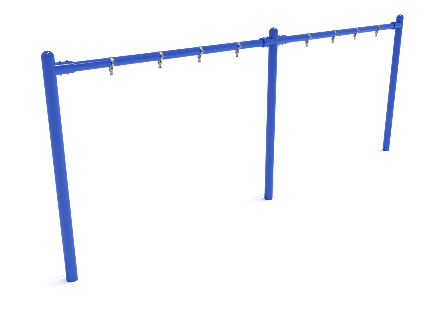 2-Bay Elite Single Post Swing- Frame Only with Hangers