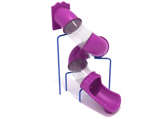10 Foot Spiral Tube Slide Component - Slide and Supports