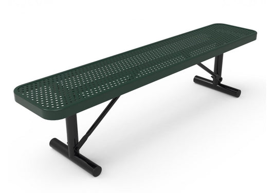 Perforated Steel Wide Seat Player's Bench without Back