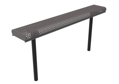 Perforated Steel Rolled Edge Bench without Back