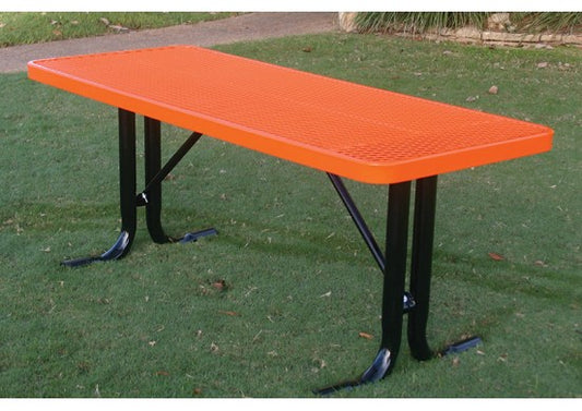 Rectangular Utility Table with Diamond Pattern