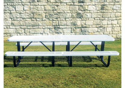 Rectangular Portable Picnic Table with Diamond Pattern