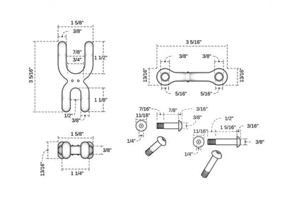 Double Clevis Connector