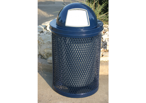 32 Gallon Trash Receptacle with Diamond Pattern