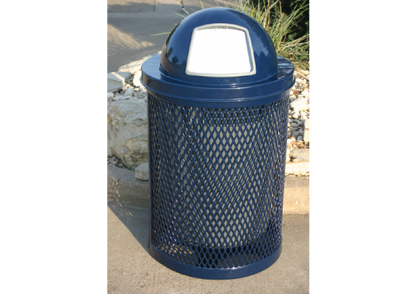 32 Gallon Trash Receptacle with Diamond Pattern