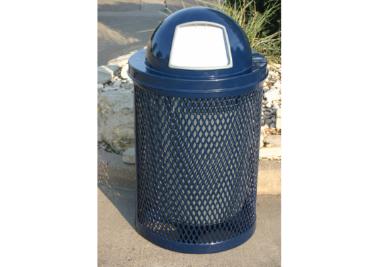 32 Gallon Trash Receptacle with Diamond Pattern